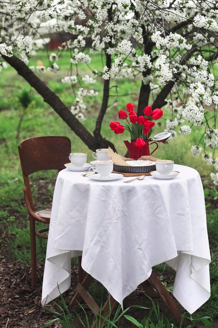 Table Covers Cloth Breakfast Spring Garden by Orient Uniforms for customers in Dubai, Abu Dhabi, Sharjah, Ajman and across the UAE